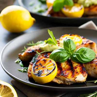 Image of Grilled Lemon-Herb Chicken and Vegetables